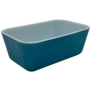 Pyrex 15 Turquoise Teal Aqua Blue Loaf Pan Dish Ovenware‎
